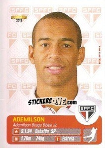 Sticker Ademilson - Campeonato Brasileiro 2013 n. 284 - Panini