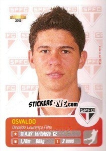 Sticker Osvaldo - Campeonato Brasileiro 2013 n. 287 - Panini