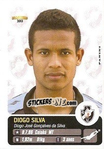 Sticker Diogo Silva - Campeonato Brasileiro 2013 n. 290 - Panini