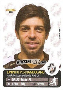 Sticker Juninho Pernambucano - Campeonato Brasileiro 2013 - Panini