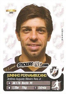 Sticker Juninho Pernambucano - Campeonato Brasileiro 2013 n. 297 - Panini