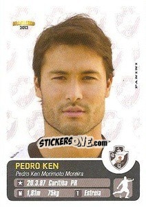 Cromo Pedro Ken - Campeonato Brasileiro 2013 - Panini