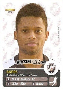 Sticker André - Campeonato Brasileiro 2013 - Panini