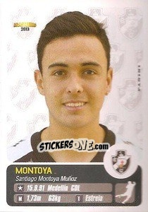 Sticker Montoya - Campeonato Brasileiro 2013 n. 303 - Panini
