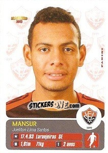 Sticker Mansur - Campeonato Brasileiro 2013 - Panini