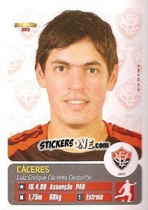 Sticker Cacéres - Campeonato Brasileiro 2013 - Panini