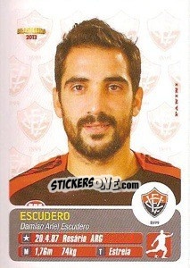 Sticker Escudero - Campeonato Brasileiro 2013 - Panini