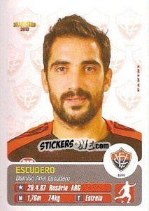 Sticker Escudero - Campeonato Brasileiro 2013 n. 312 - Panini
