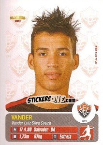 Sticker Vander - Campeonato Brasileiro 2013 - Panini