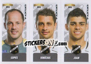 Sticker Lopes / Vinícius / Jean - Campeonato Brasileiro 2013 - Panini