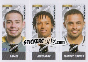 Sticker Rafael / Alexandre / L.Santos - Campeonato Brasileiro 2013 n. 323 - Panini