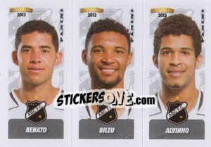 Sticker Renato / Bileu / Alvinho - Campeonato Brasileiro 2013 n. 324 - Panini