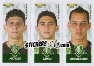 Figurina Matheus / Danilo / Rodriguinho - Campeonato Brasileiro 2013 - Panini