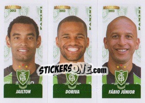 Sticker Jailton / Doriva / F.Júnior - Campeonato Brasileiro 2013 n. 328 - Panini