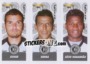 Sticker Osmar / Didira / L.Maranhão - Campeonato Brasileiro 2013 n. 341 - Panini