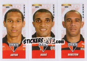 Sticker Artur / Dodó / Robston - Campeonato Brasileiro 2013 n. 347 - Panini