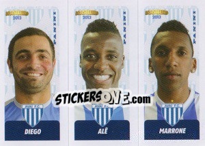 Cromo Diego / Alê / Marrone - Campeonato Brasileiro 2013 - Panini