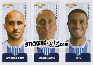 Sticker L.Silva / Marquinhos / Reis - Campeonato Brasileiro 2013 n. 353 - Panini