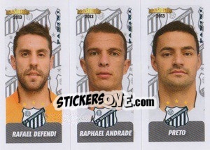Sticker R.Defendi / R.Andrade / Preto - Campeonato Brasileiro 2013 n. 362 - Panini