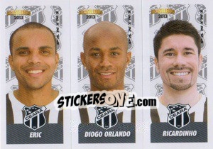 Sticker Eric / D.Orlando / Ricardinho - Campeonato Brasileiro 2013 - Panini