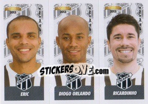 Sticker Eric / D.Orlando / Ricardinho - Campeonato Brasileiro 2013 n. 371 - Panini