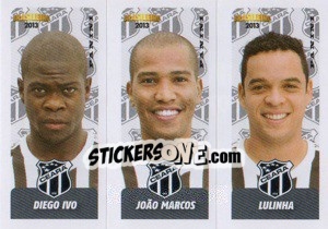 Sticker D.Ivo / J.Marcos / Lulinha - Campeonato Brasileiro 2013 - Panini
