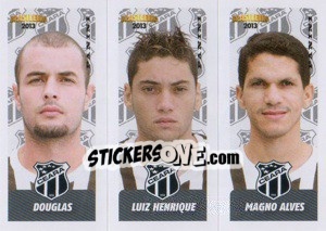 Sticker Douglas / L.Henrique / M.Alves - Campeonato Brasileiro 2013 n. 373 - Panini