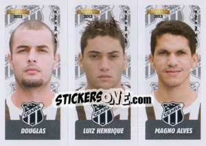 Figurina Douglas / L.Henrique / M.Alves - Campeonato Brasileiro 2013 - Panini