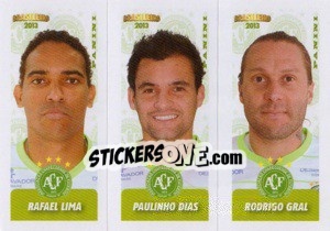 Sticker R.Lima / P.Dias / R.Gral - Campeonato Brasileiro 2013 - Panini