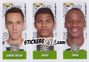 Sticker A.Rocha / Hildo / Tinga - Campeonato Brasileiro 2013 n. 383 - Panini