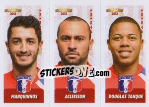 Sticker Marquinhos / Acleisson / D.Tanque - Campeonato Brasileiro 2013 n. 389 - Panini