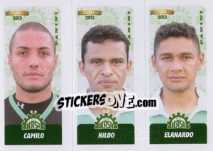 Cromo Camilo / Nildo / Elanardo - Campeonato Brasileiro 2013 - Panini