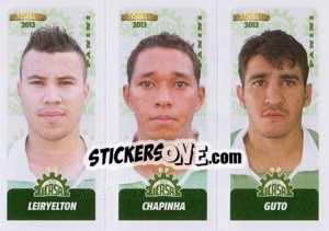 Figurina Leiryelton / Chapinha / Guto - Campeonato Brasileiro 2013 - Panini