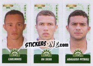 Sticker Carlinhos / Da Silva / A.Pitbull - Campeonato Brasileiro 2013 - Panini