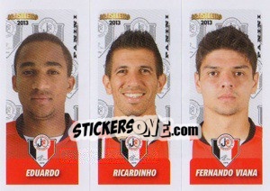Sticker Eduardo / Ricardinho / F.Viana - Campeonato Brasileiro 2013 n. 400 - Panini