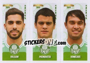 Figurina Vilson / Mendieta / Vinícius - Campeonato Brasileiro 2013 - Panini