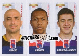 Sticker Marcão / Brinner / R.Mendes - Campeonato Brasileiro 2013 n. 419 - Panini
