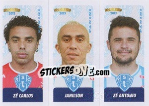 Sticker Zé Carlos / Janilson / Zé Antonio - Campeonato Brasileiro 2013 - Panini