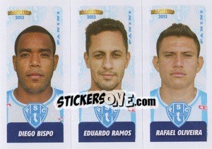 Sticker D.Bispo / E.Ramos / R.Oliveira - Campeonato Brasileiro 2013 n. 424 - Panini