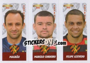 Sticker Magrão / M.Cordeiro / F.Azevedo - Campeonato Brasileiro 2013 n. 434 - Panini