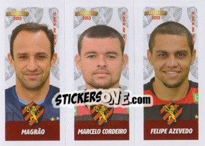 Sticker Magrão / M.Cordeiro / F.Azevedo - Campeonato Brasileiro 2013 - Panini