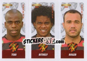 Cromo Tobi / Rithley / Roger - Campeonato Brasileiro 2013 - Panini