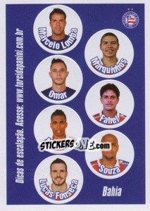 Cromo Escale seus titulares - Campeonato Brasileiro 2013 - Panini