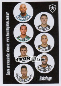 Sticker Escale seus titulares - Campeonato Brasileiro 2013 n. e7 - Panini