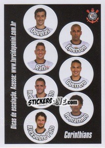 Cromo Escale seus titulares - Campeonato Brasileiro 2013 - Panini