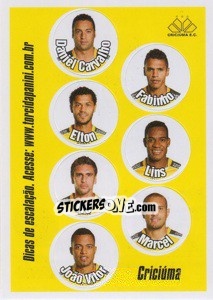 Sticker Escale seus titulares - Campeonato Brasileiro 2013 n. e14 - Panini