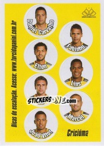 Cromo Escale seus titulares - Campeonato Brasileiro 2013 - Panini