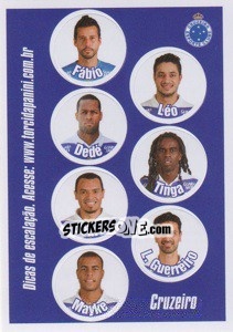 Cromo Escale seus titulares - Campeonato Brasileiro 2013 - Panini