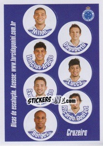Sticker Escale seus titulares - Campeonato Brasileiro 2013 n. e16 - Panini