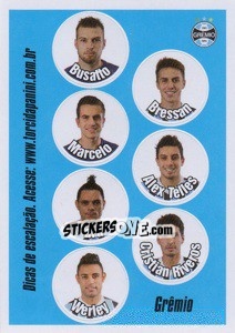 Cromo Escale seus titulares - Campeonato Brasileiro 2013 n. e23 - Panini